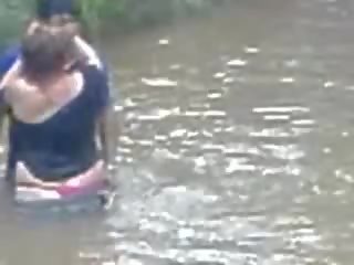 Crazy Latins Having porn In The River While Rest Of The Village Looking show