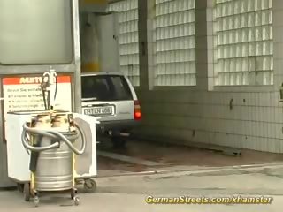 German MILF pickup for hard car fuck